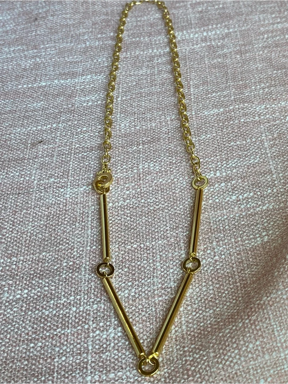 Gorjana Parker Bar Chain Charm Necklace